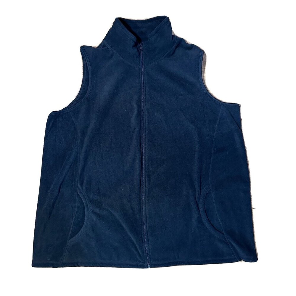 Big & Tall, Plus OLD NAVY Fleece Vest 4XL Super Soft Unisex BLACK